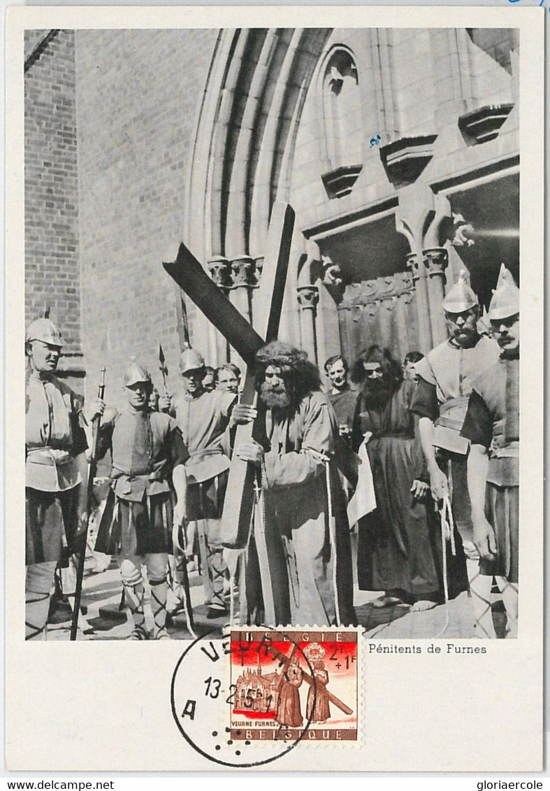 57067 - BELGIUM - POSTAL HISTORY: MAXIMUM CARD 1956 - ART & Religion - 1951-1960