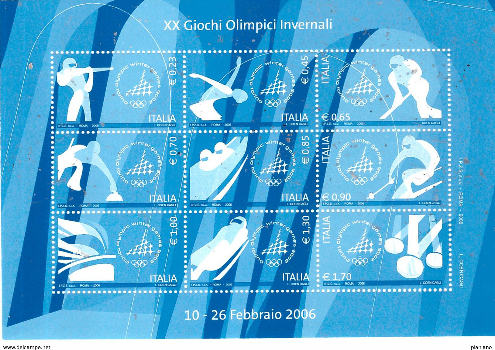 PIA - ITALIA - 2006 : Giochi Olimpici Invernali "Torino 2006"   - (SAS Bf 45) - Winter 2006: Torino - Paralympic