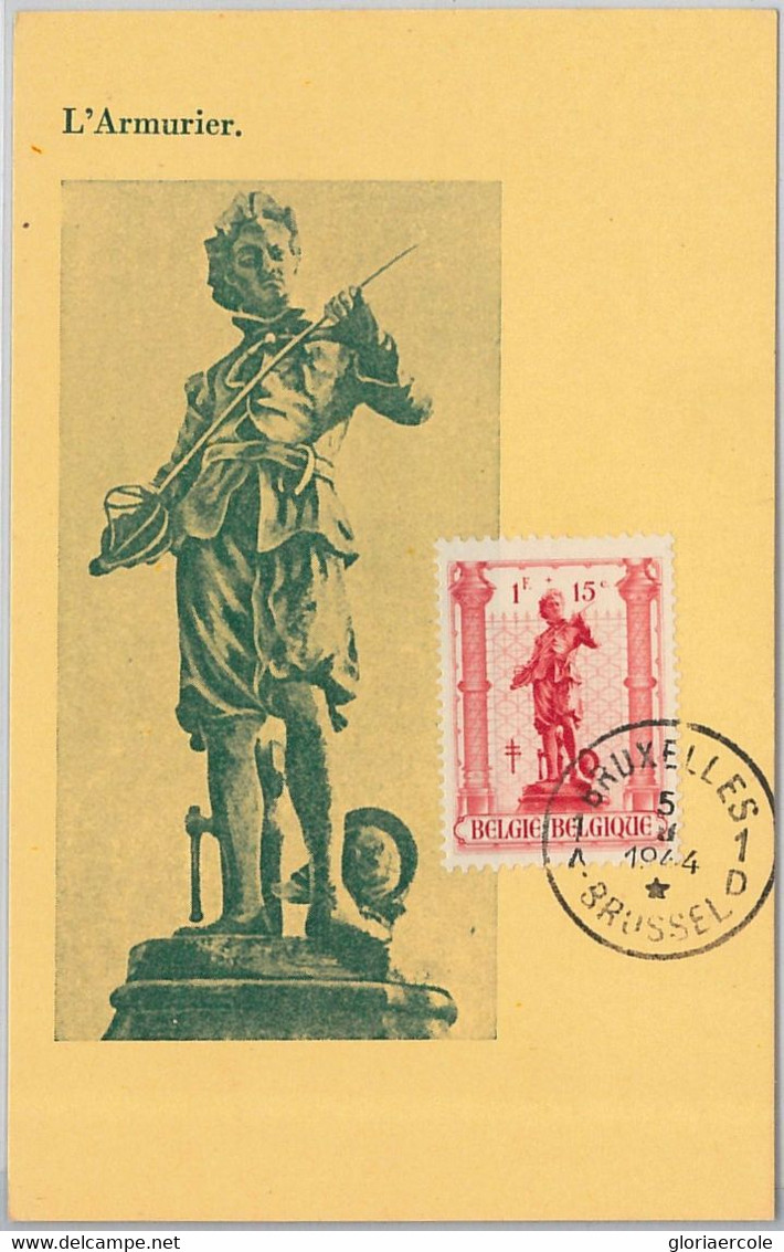 57012  - BELGIUM - POSTAL HISTORY: MAXIMUM CARD 1944 - ART Architecture - 1934-1951