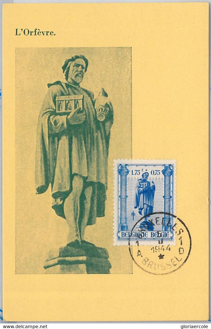 57011  - BELGIUM - POSTAL HISTORY: MAXIMUM CARD 1944 - ART Architecture - 1934-1951