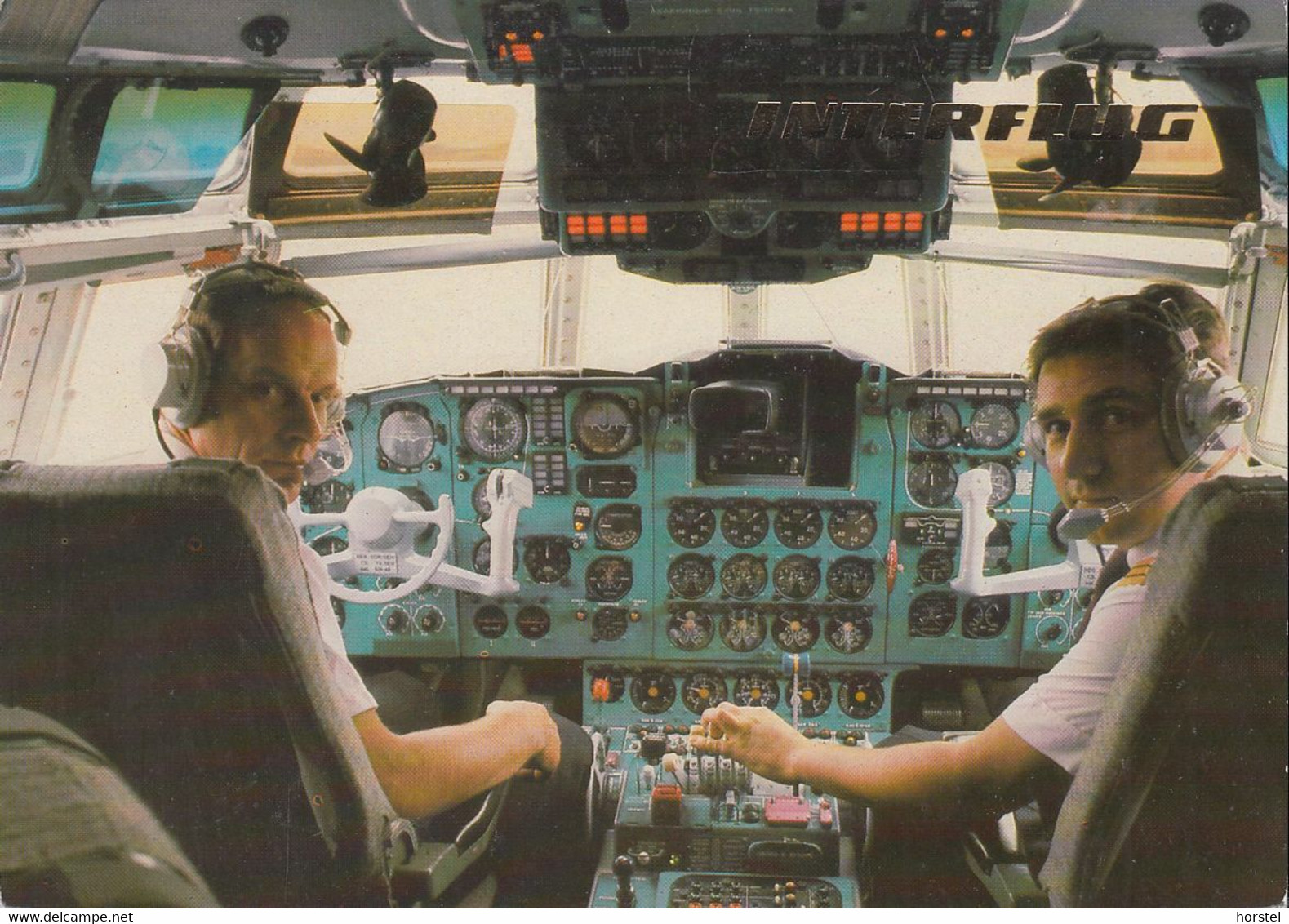 D-12529 Schönefeld - Interflug - Flugzeug - IL-62 - Cockpit - Captain - Schönefeld