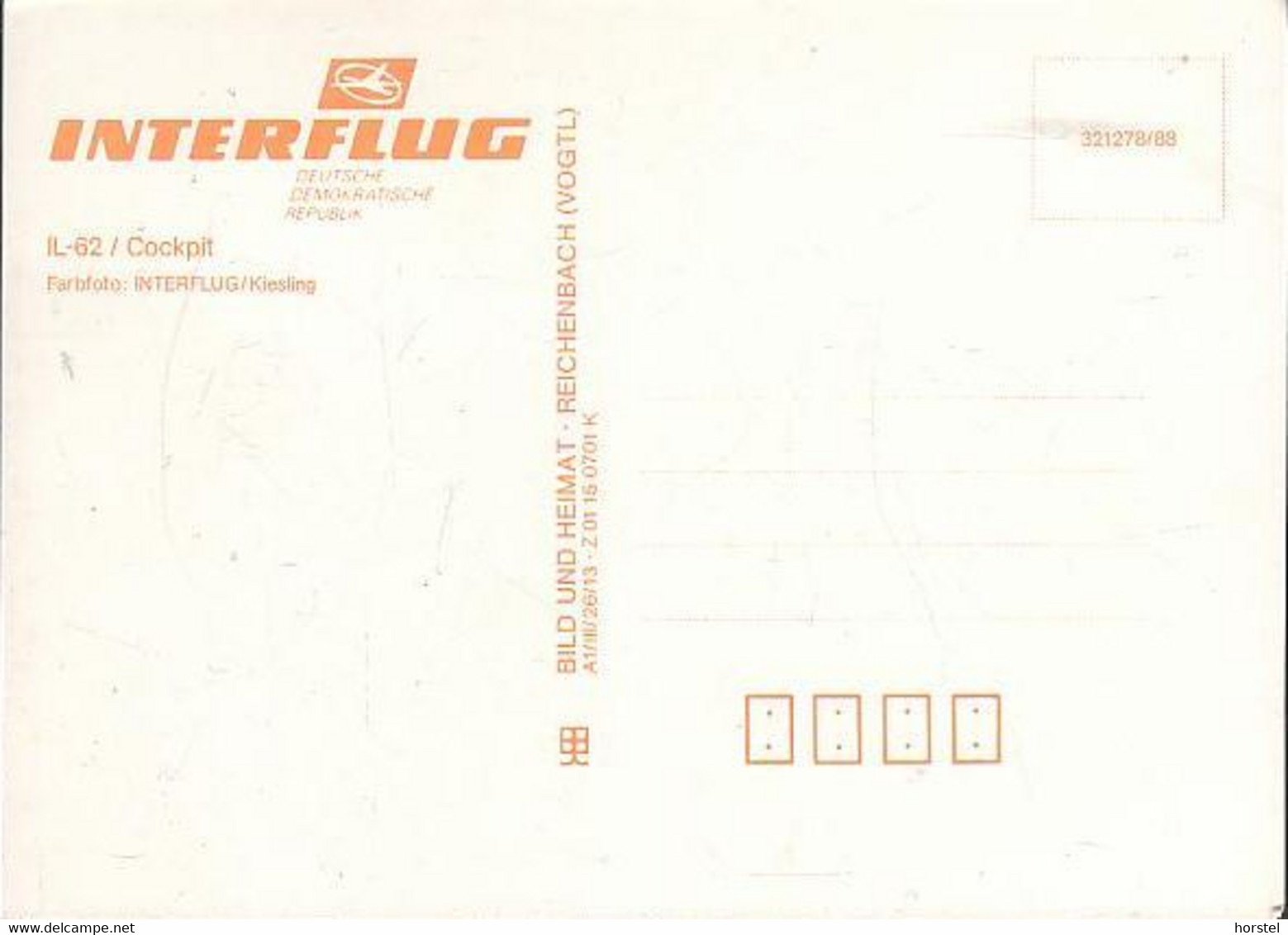 D-12529 Schönefeld - Interflug - Flugzeug - IL-62 - Cockpit - Captain - Schönefeld
