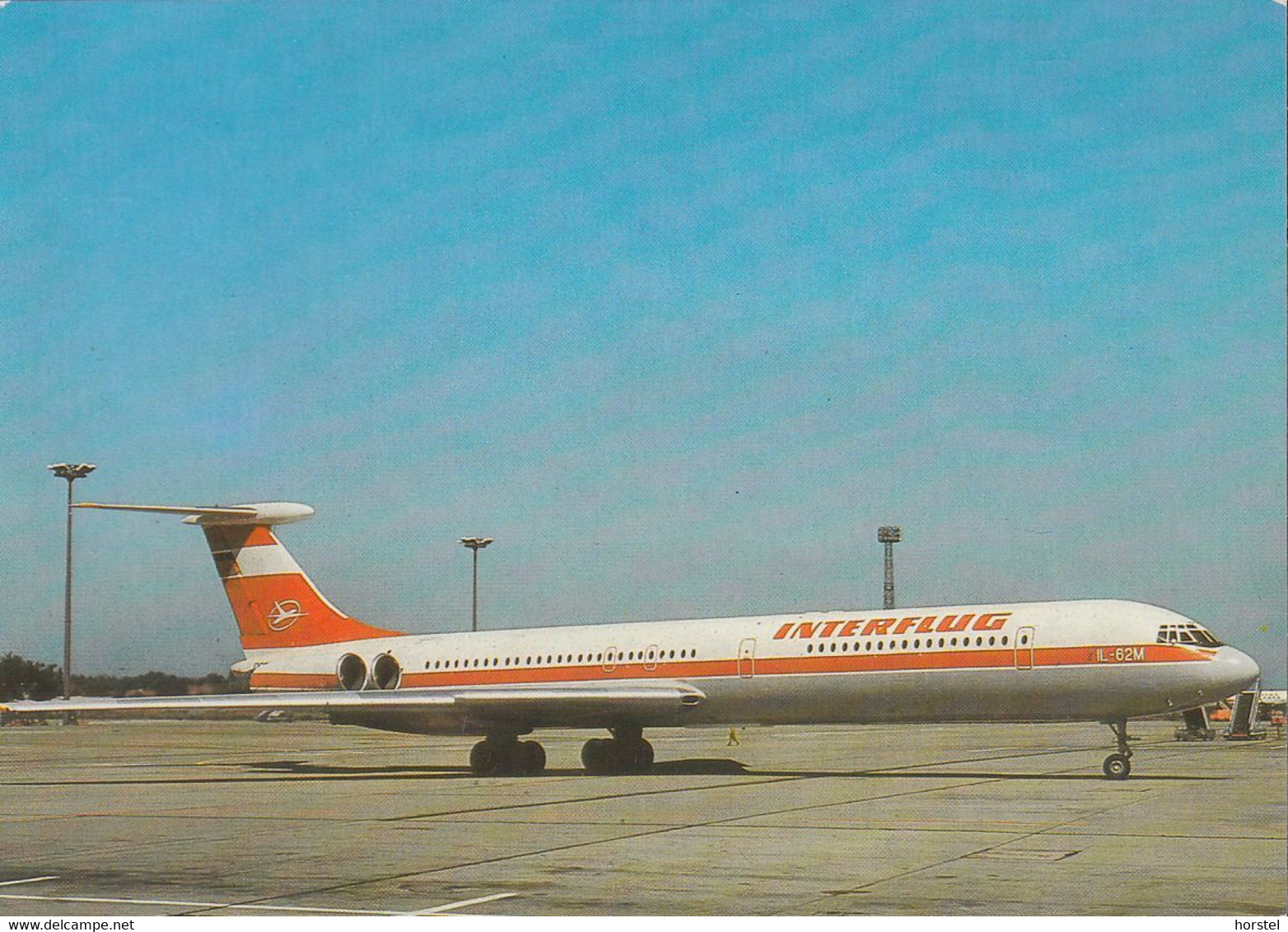 D-12529 Schönefeld - Interflug IL 62 - Airport - Airplane - Flugzeug - Schoenefeld