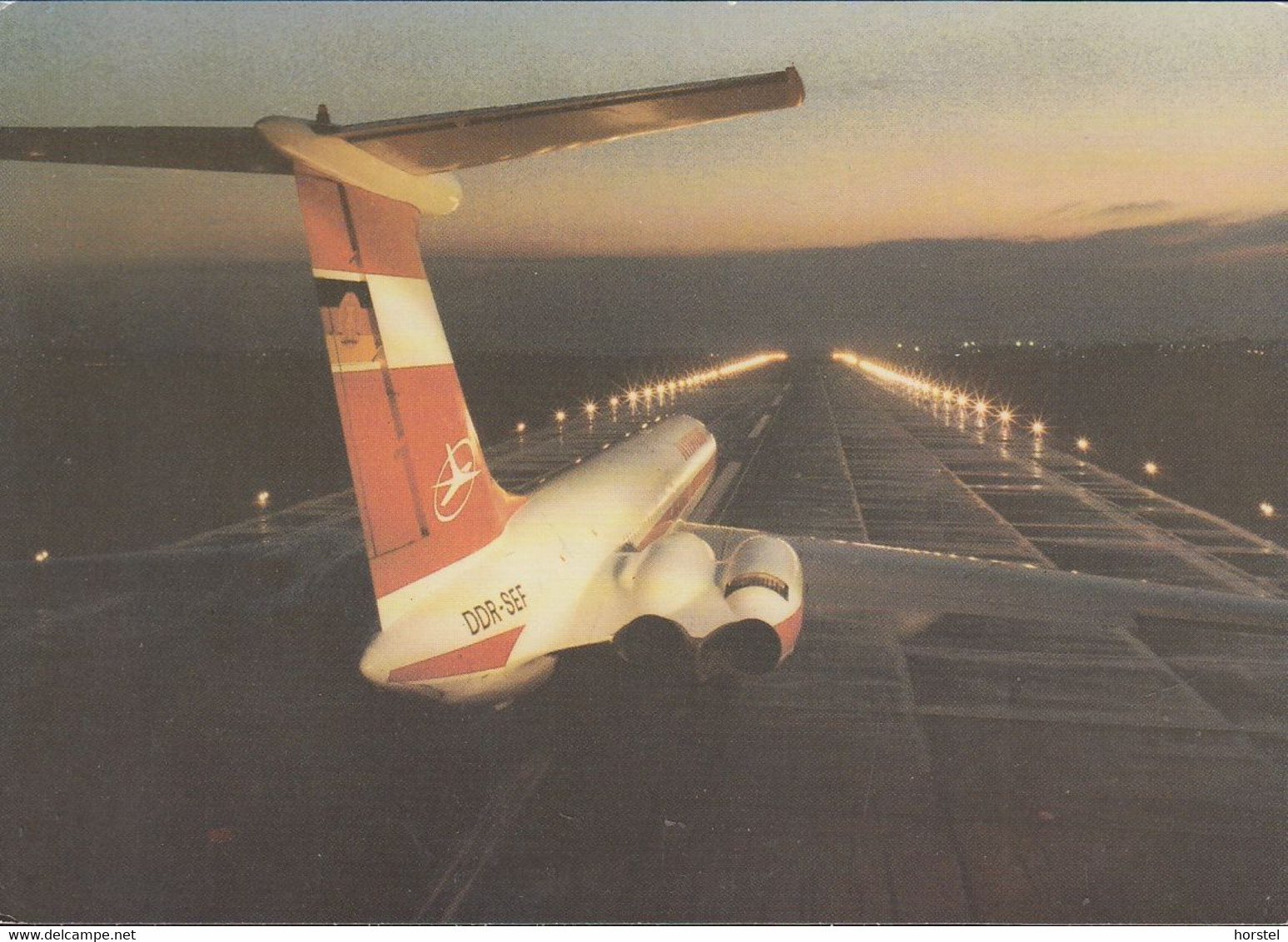 D-12529 Schönefeld - Interflug IL 62 - Airport - Airplane - Flugzeug Startet - Schönefeld