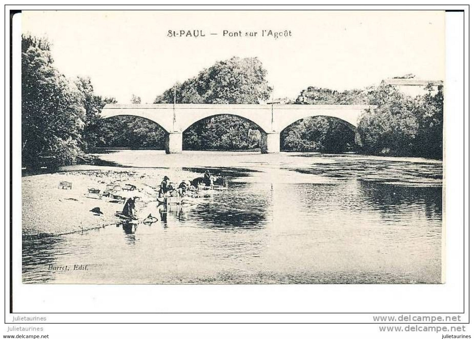 81 SAINT PAUL PONT SUR L'AGOUT LAVANDIERES CPA BON ETAT - Saint Paul Cap De Joux