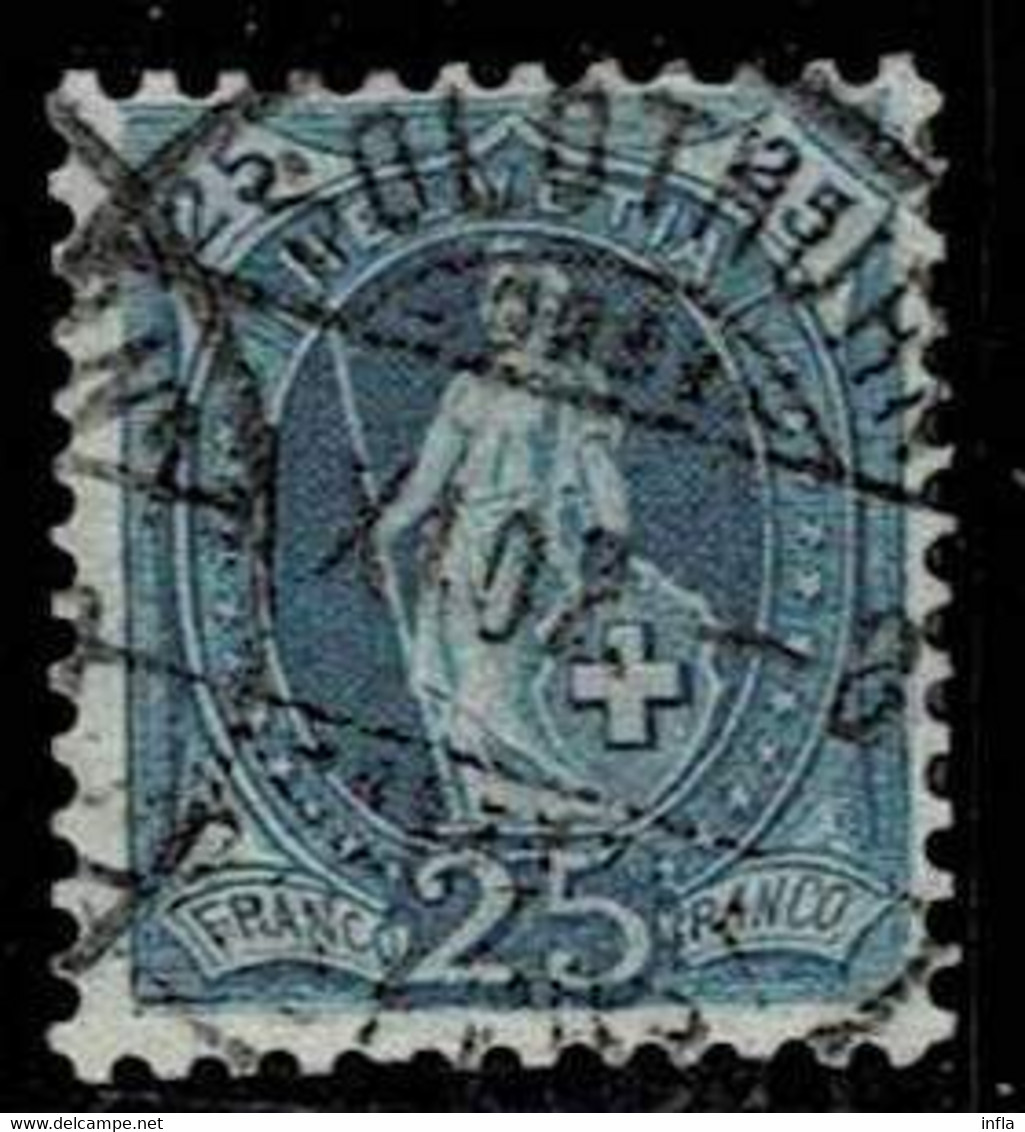 Schweiz 1899, Michel# 67 D O - Gebraucht