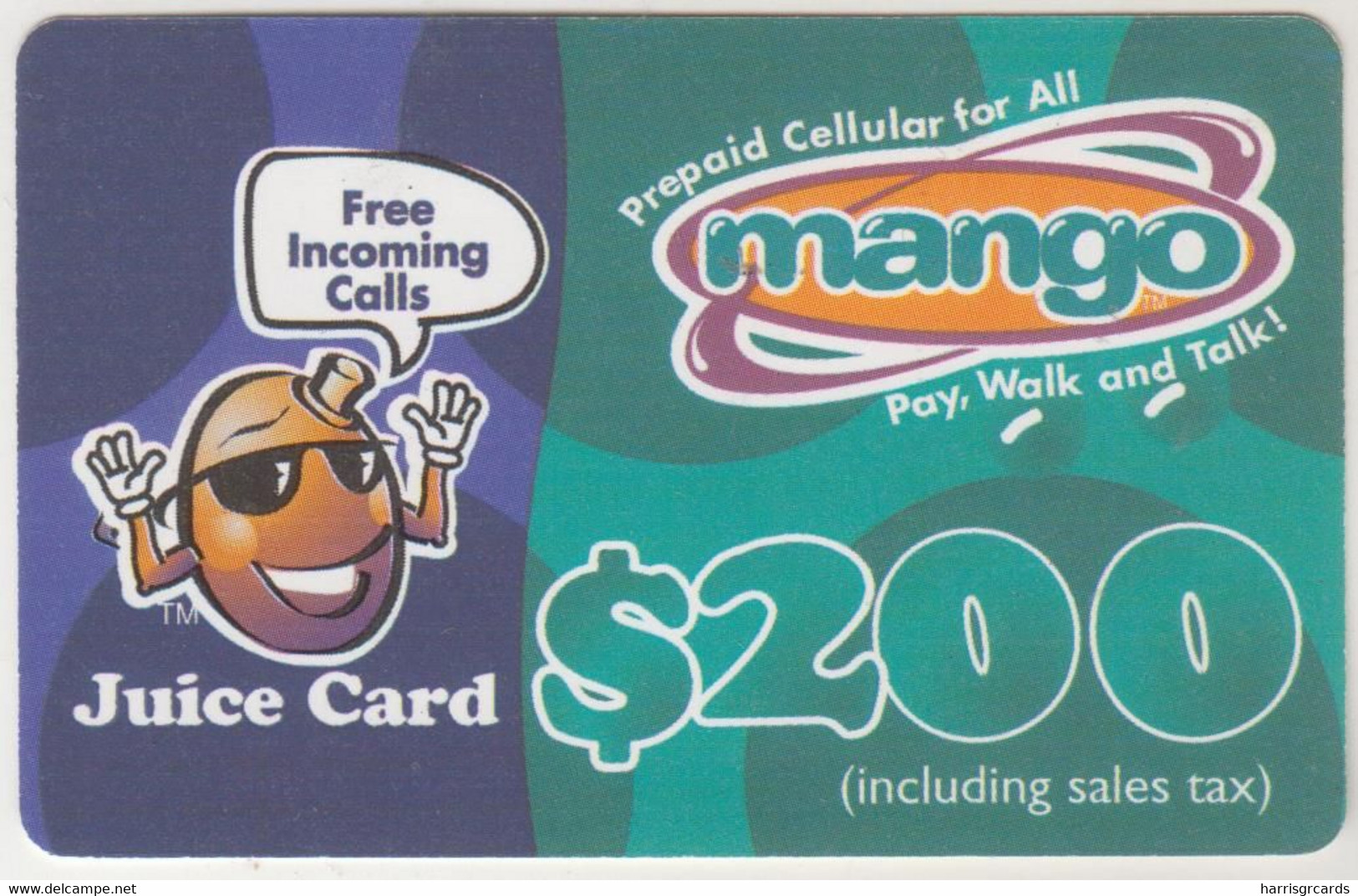 ZIMBABWE - Mango Juice Card 200, Z$200, Exp.date  31/05/2003, Used - Simbabwe