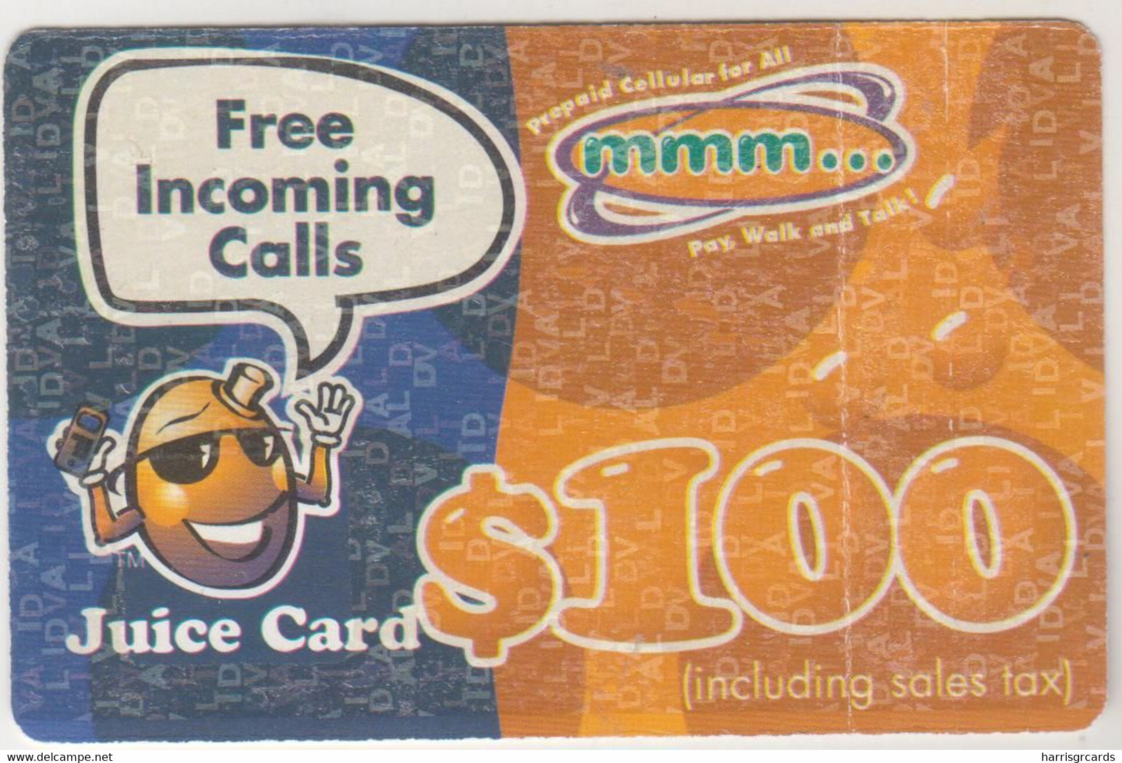 ZIMBABWE - Mango Juice Card 100, Z$100, Exp.date  18/11/2001, Used - Zimbabwe