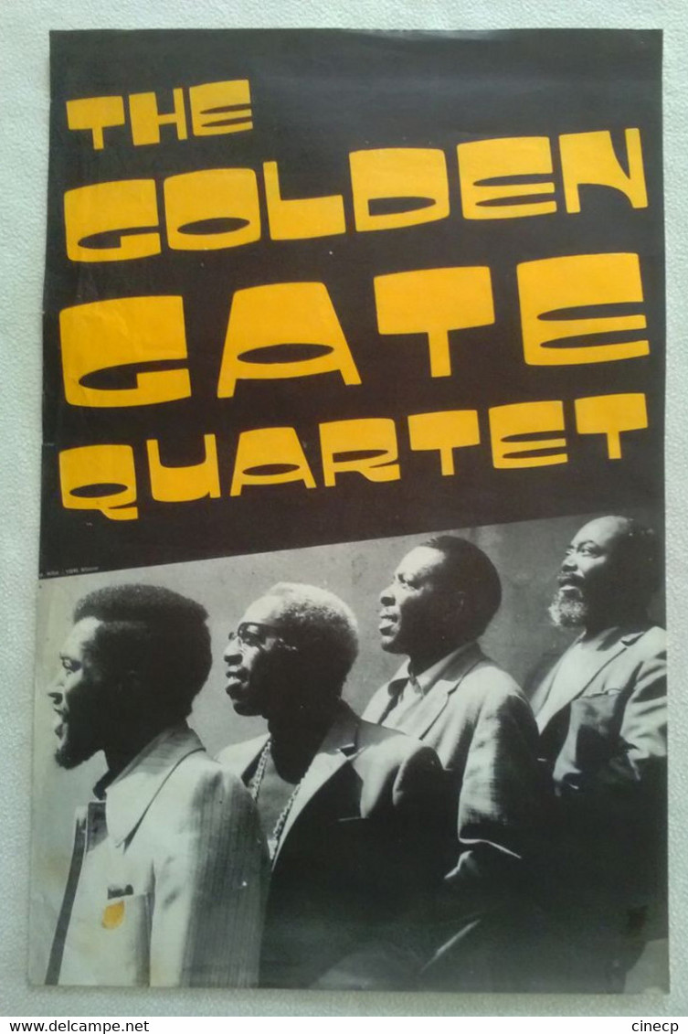 AFFICHE ORIGINALE GROUPE USA THE GOLDEN GATE QUARTET CHANTEUR GOSPEL JAZZ 1960's - Affiches & Posters