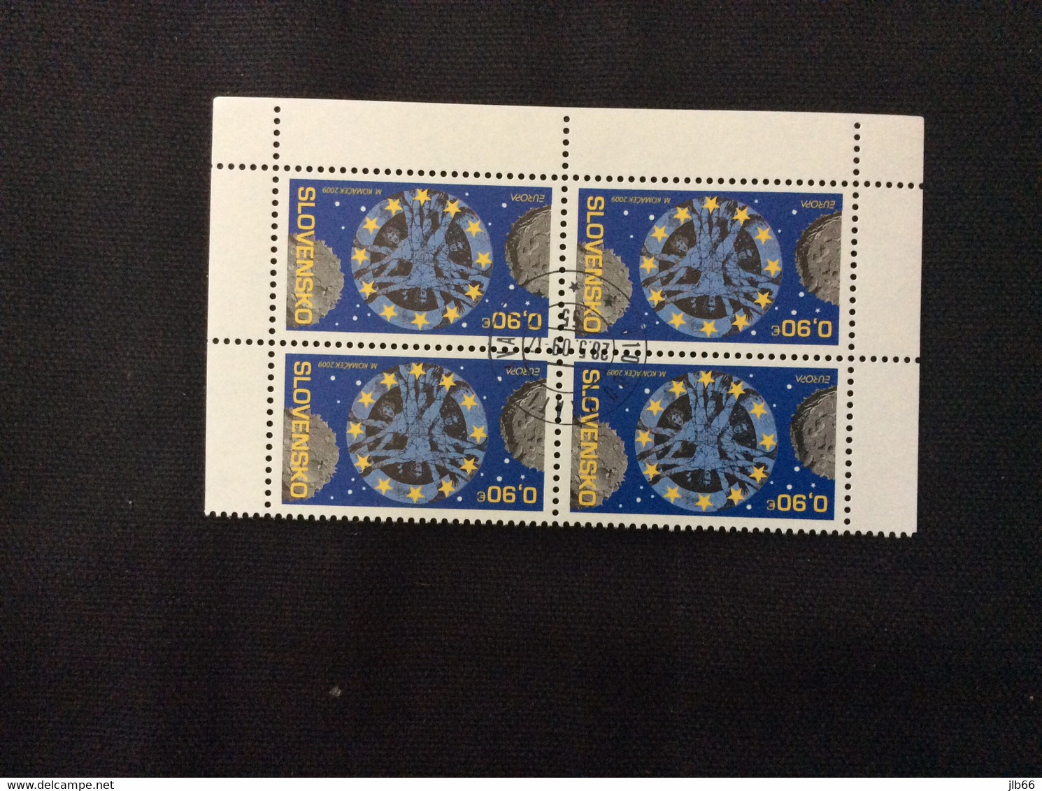 Bloc De 4 Timbres Europa 2009 Oblitéré YT 538 Astronomie Homme De Vitruve Used Mi 615 - Oblitérés