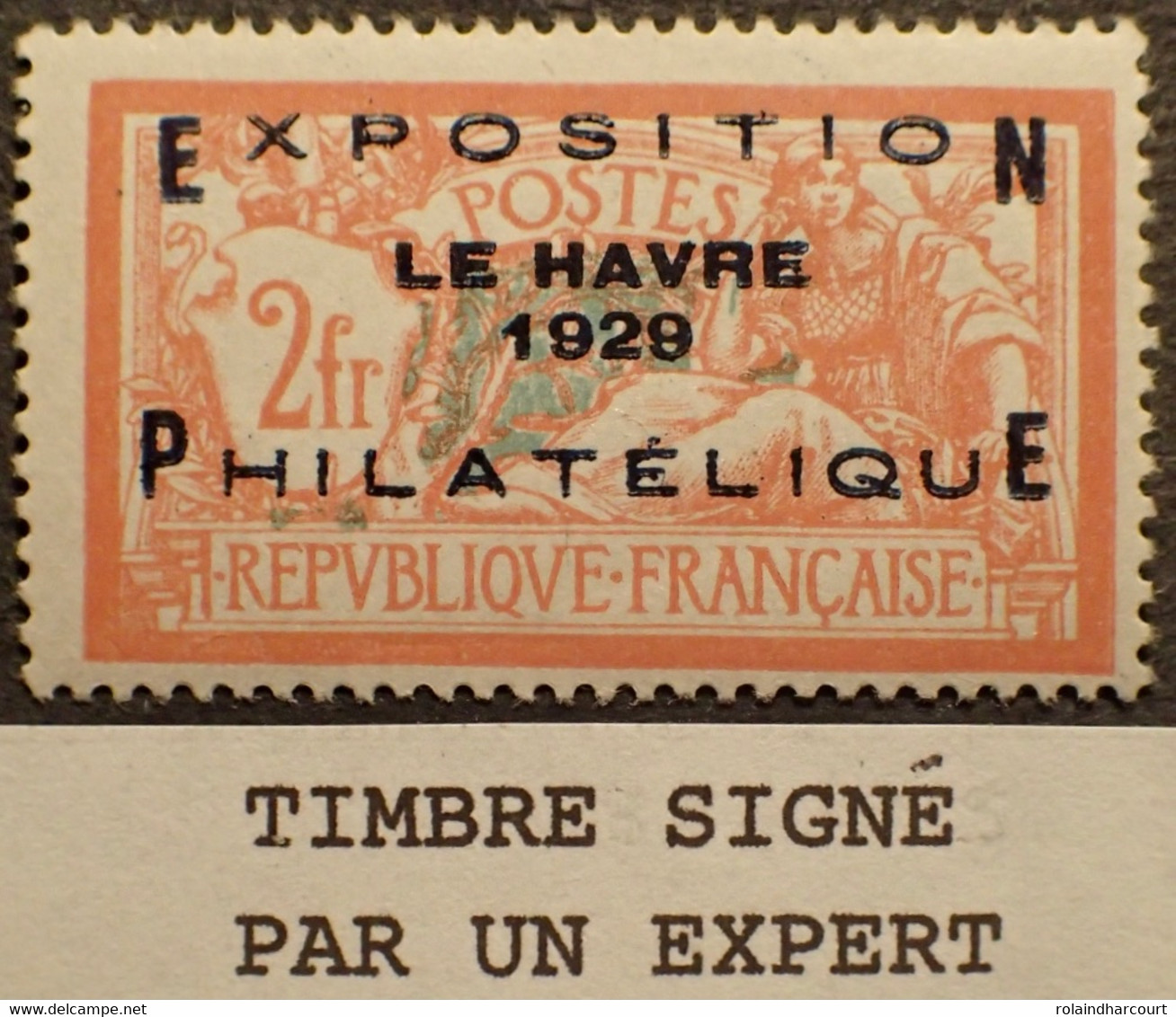 R1319/18 - 1929 - EXPOSITION PHILATELIQUE LE HAVRE 1929 - N°257A NEUF* ➤➤➤ Signé BRUN Expert - Cote (2021) : 875,00 € - Nuovi