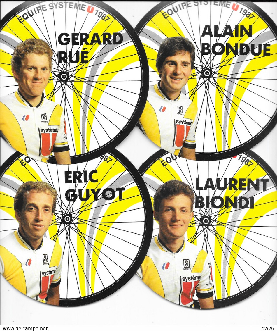 Collection Cyclisme Professionnel - Equipe Système U Saison 1987 Avec 18 Fiches Coureurs: Fignon, Madiot, Vallet, Gayant - Radsport