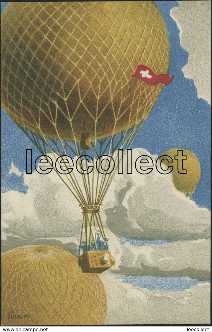 Suisse - ZH Schlieren - Zürich - Ballon - Gordon Bennett 1909 - Litho - Schlieren