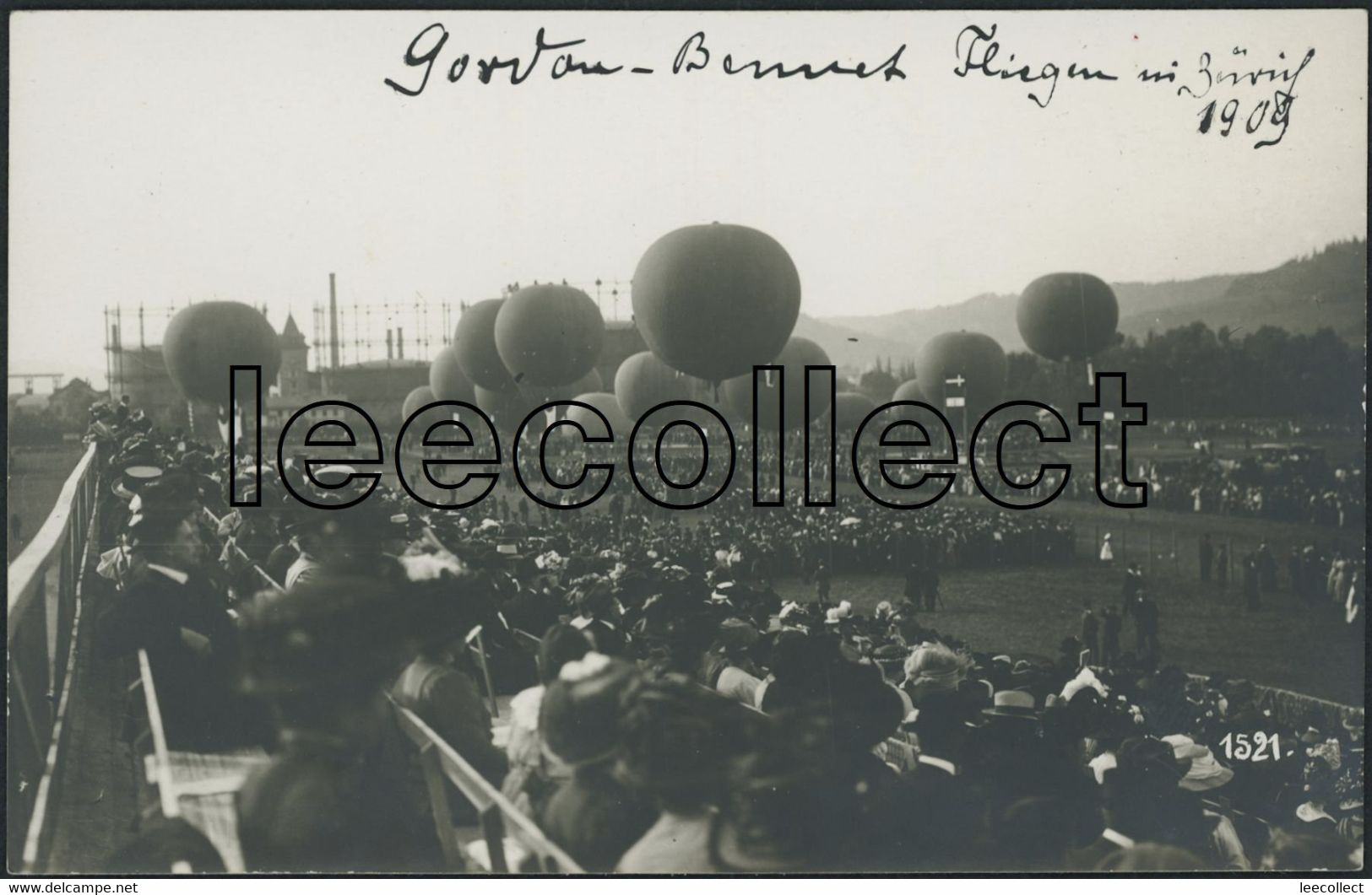 Suisse - ZH Schlieren - Zürich - Ballon - Gordon Bennett 1909 - Schlieren