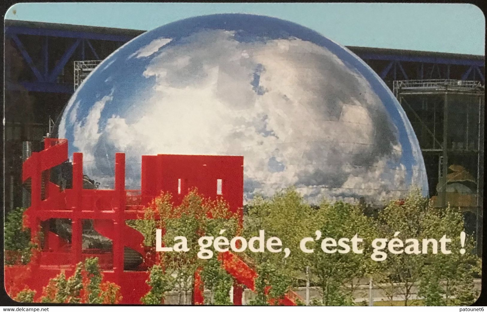 FRANCE  -  Cinécartes  -  Magnétique  -  Cité Des Sciences - La Géode  -  SPEOS - Kinokarten