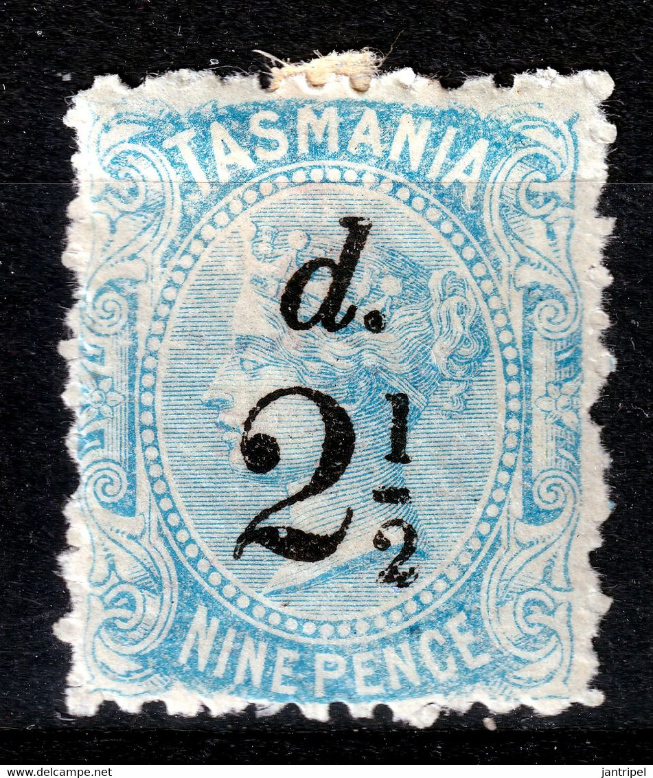 TASMANIA   1891   21/2  On 9 P  MH   P.111/2   FULL GOM - Ungebraucht