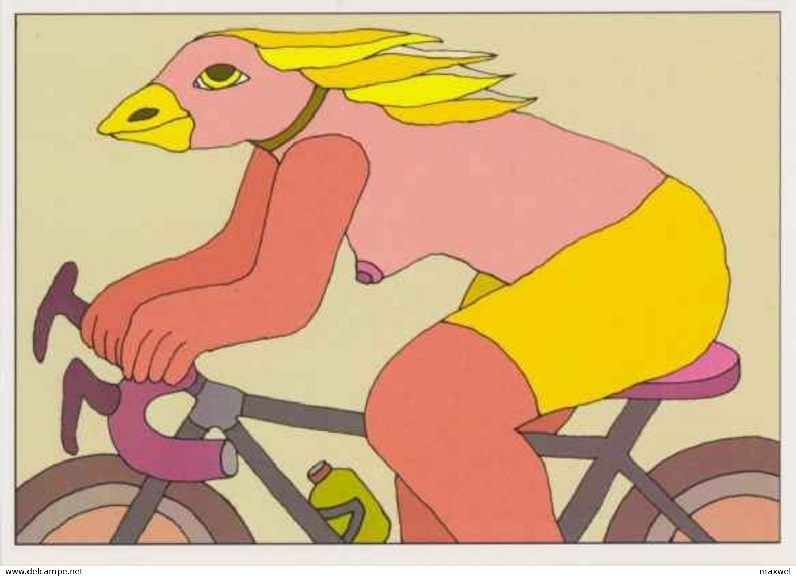 Cpm 1741/431 ERGON - Femme Oiseau à Bicyclette  - Vélo - Cyclisme - Bicycle - Cycle - Illustrateurs - Illustrateur - Ergon