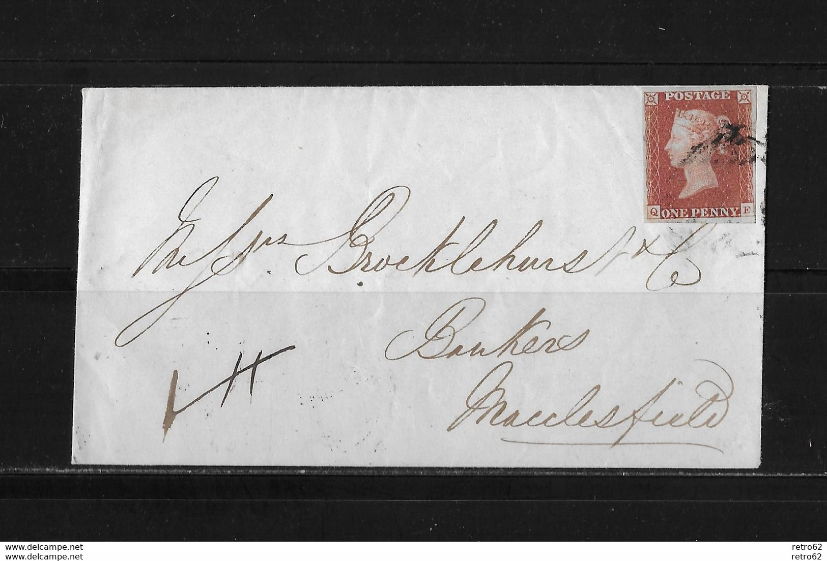 1846 Großbritannien Brief Lincoln Macclesfield ►RRR◄ - Storia Postale