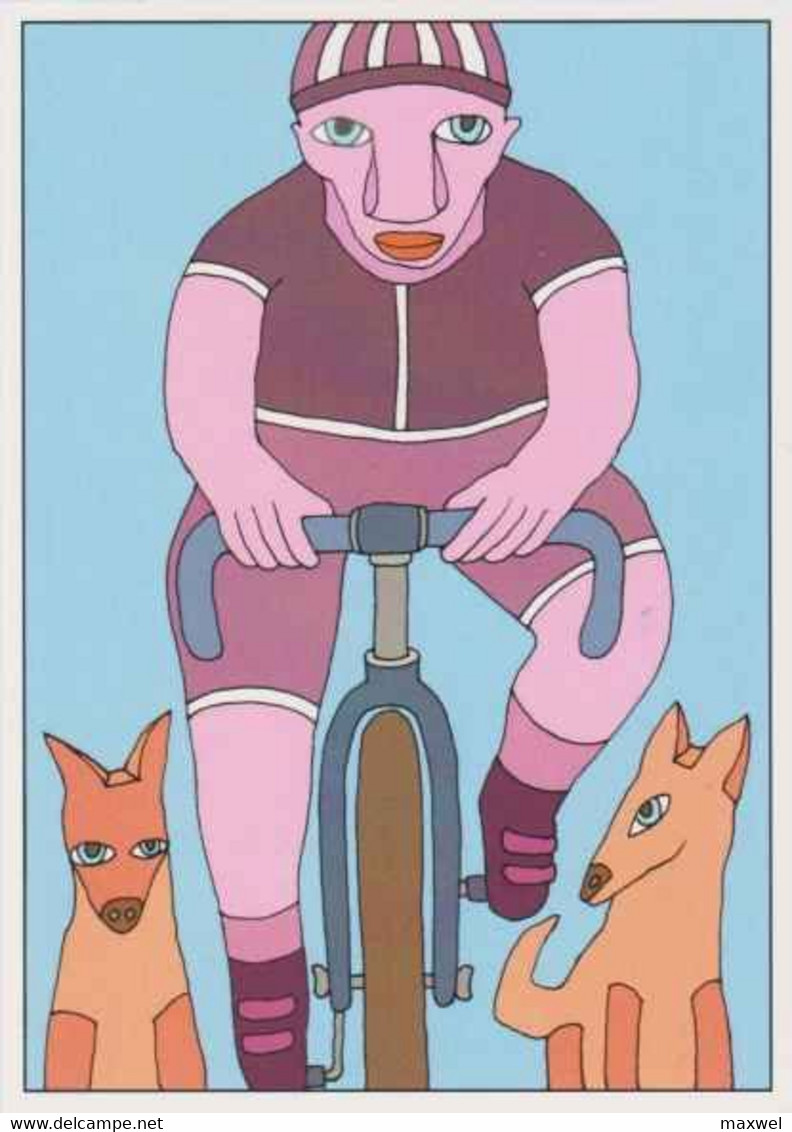 Cpm 1741/451 ERGON - Homme à Bicyclette  - Vélo - Cyclisme - Bicycle - Cycle - Illustrateurs - Illustrateur - Ergon