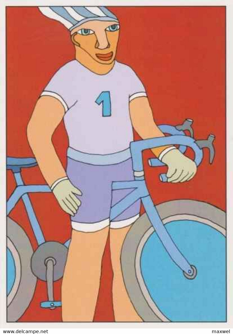 Cpm 1741/453 ERGON - Homme à Bicyclette  - Vélo - Cyclisme - Bicycle - Cycle - Illustrateurs - Illustrateur - Ergon