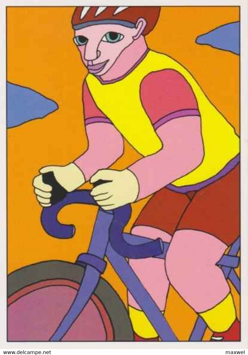 Cpm 1741/460 ERGON - Homme à Bicyclette  - Vélo - Cyclisme - Bicycle - Cycle - Illustrateurs - Illustrateur - Ergon