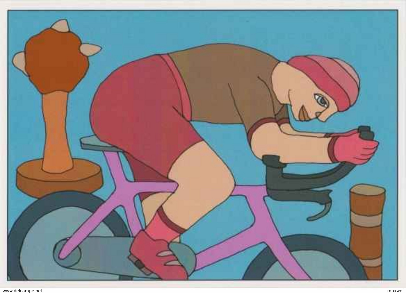 Cpm 1741/515 ERGON - Homme à Bicyclette  - Vélo - Cyclisme - Bicycle - Cycle - Illustrateurs - Illustrateur - Ergon