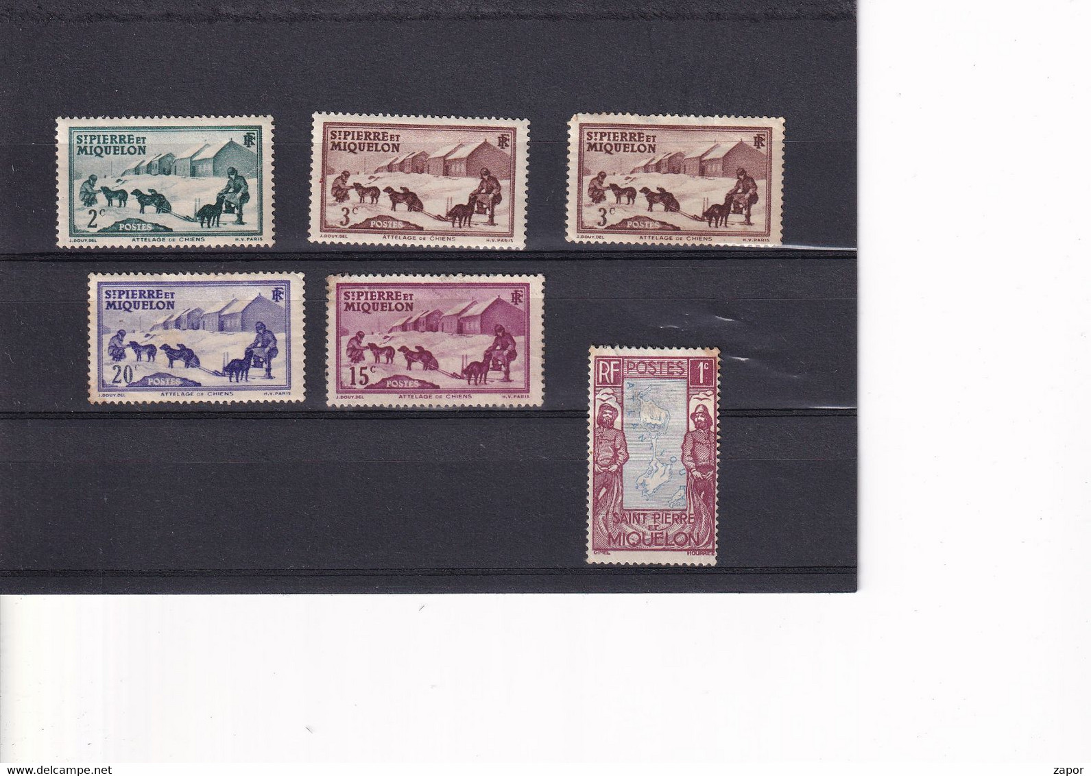 St. Pierre & Miquelon - 1932 133 / 1938 170 171 173 175 176 - Used Stamps