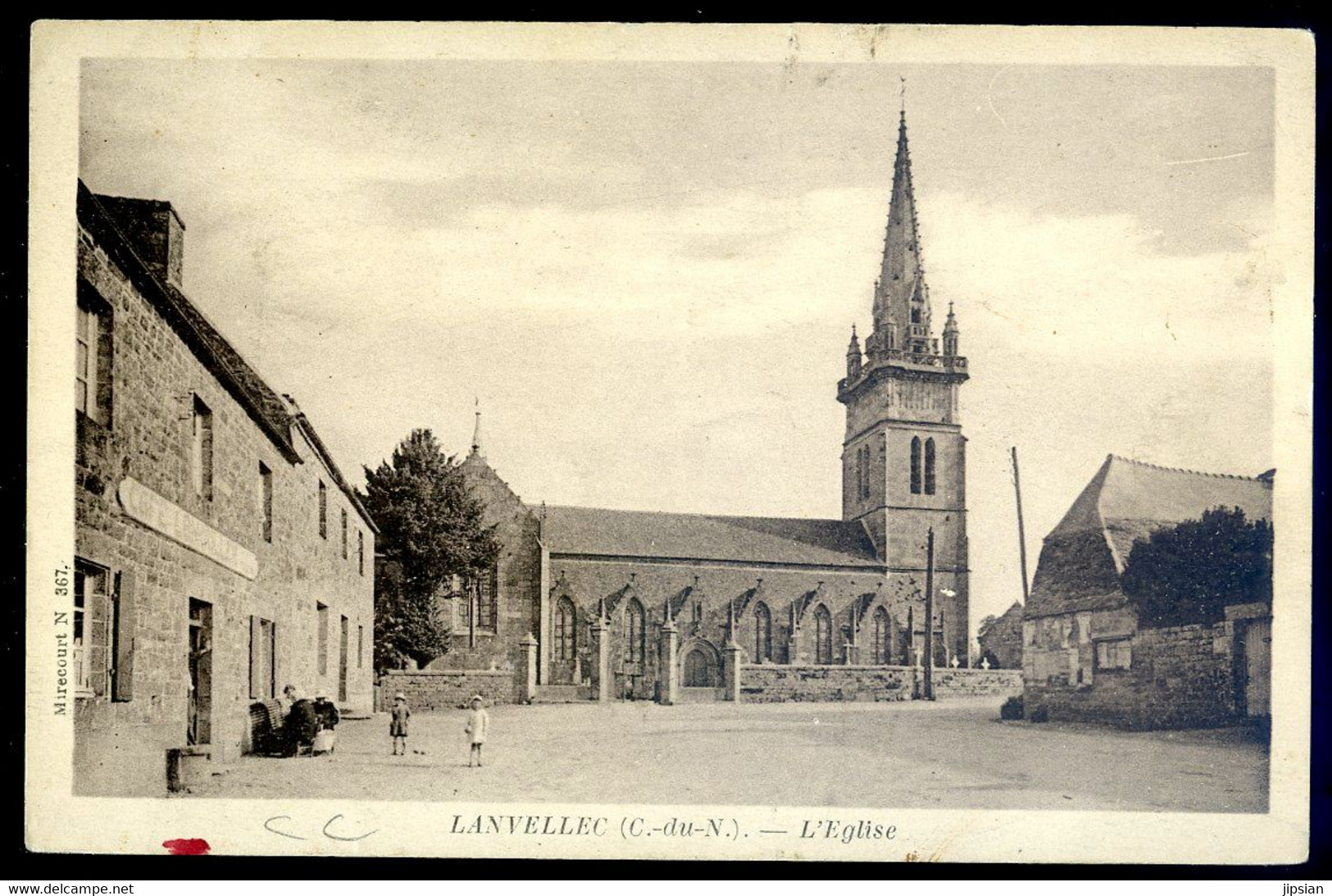 Cpa Du 22  Lanvellec , L' église      SPT21-57 - Lanvellec