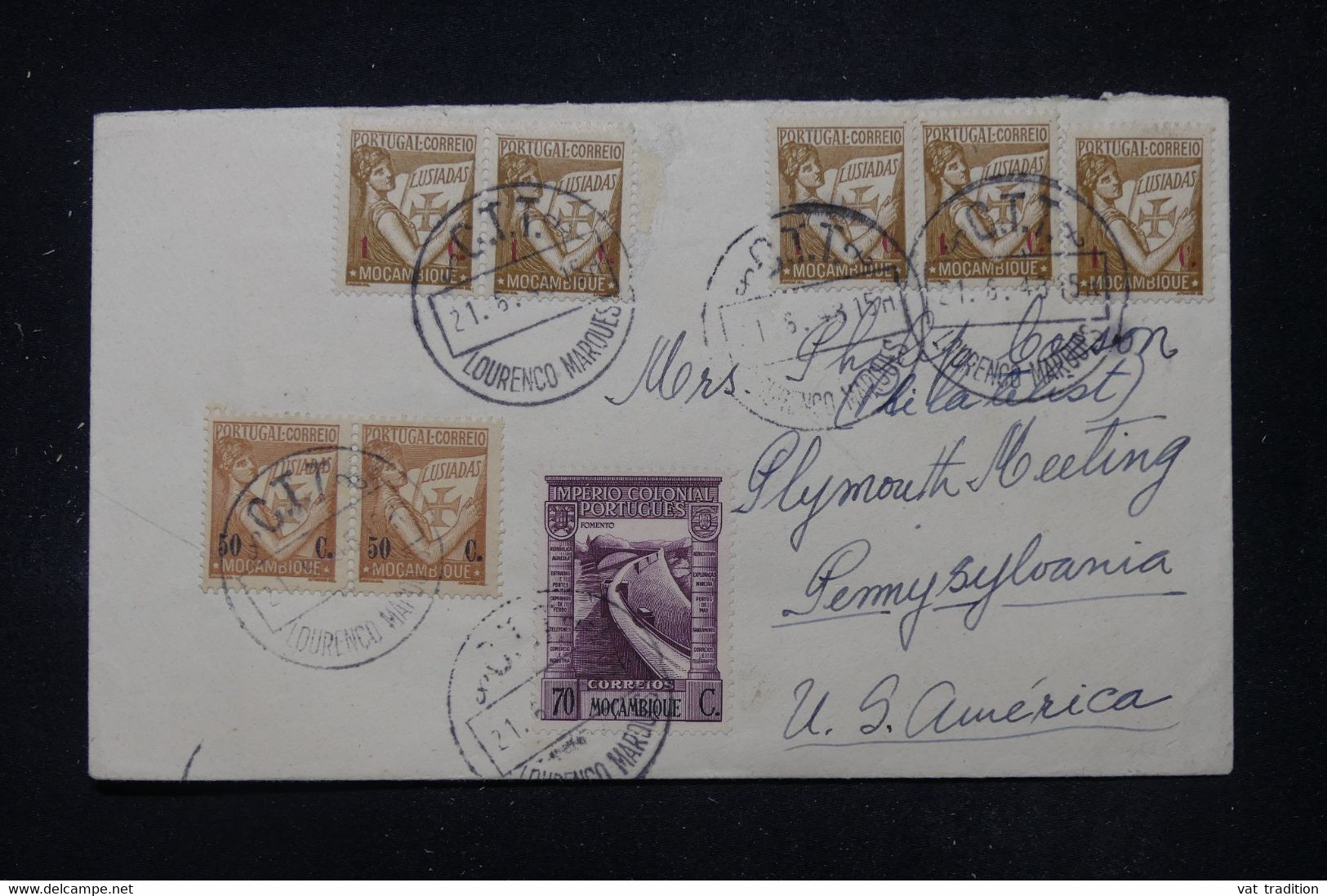 LOURENCO MARQUES - Enveloppe Pour Les Etats Unis En 1948, Affranchissement Varié - L 111153 - Lourenzo Marques