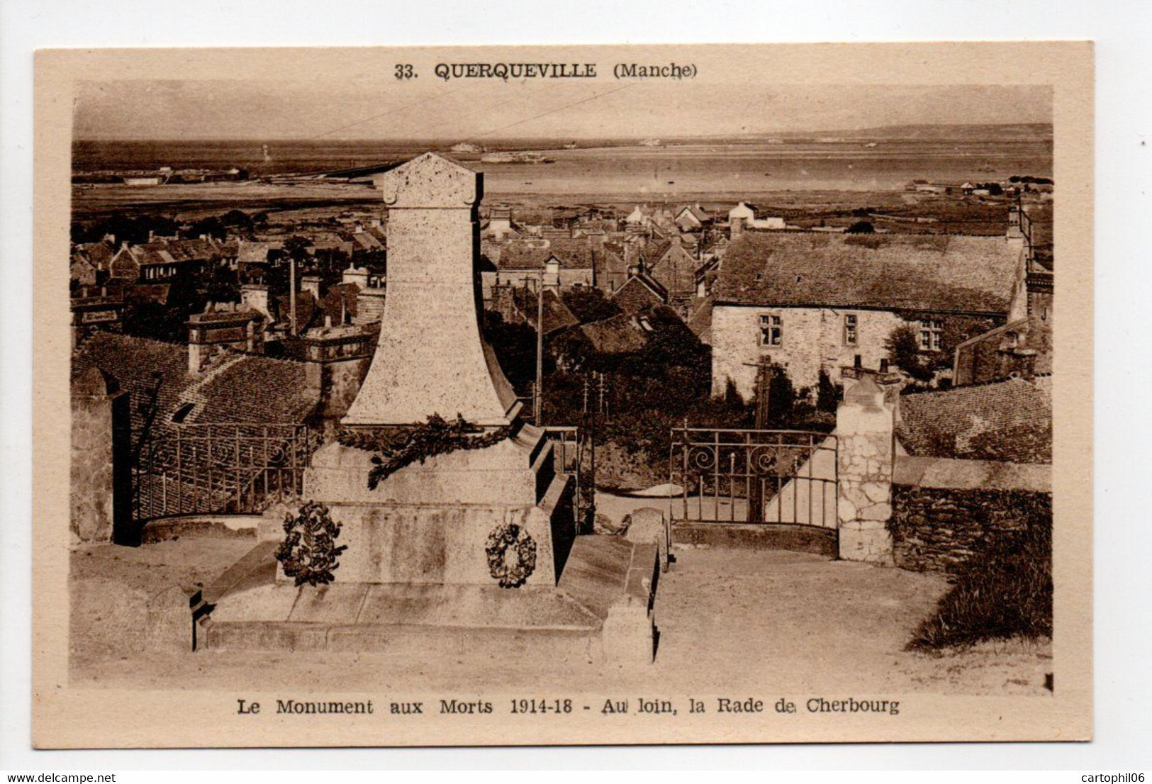- CPA QUERQUEVILLE (50) - Le Monument Aux Morts 1914-18 - Edition Canu - - Sonstige & Ohne Zuordnung