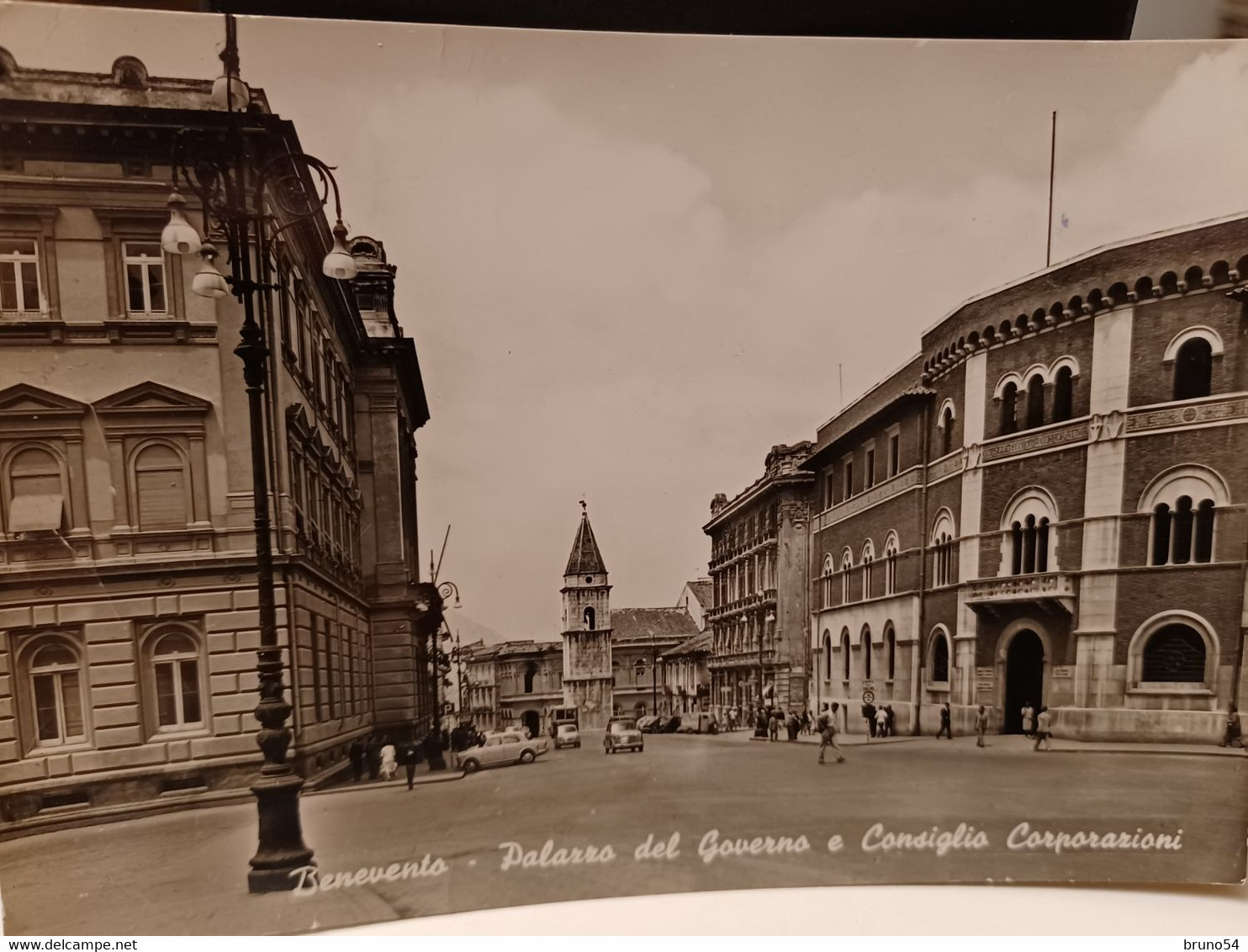 2 Cartoline Benevento,palazzo Del Governo E Consiglio Corporazioni ,piazza IV Novembre, Duomo, Ponte Sul Calore - Benevento