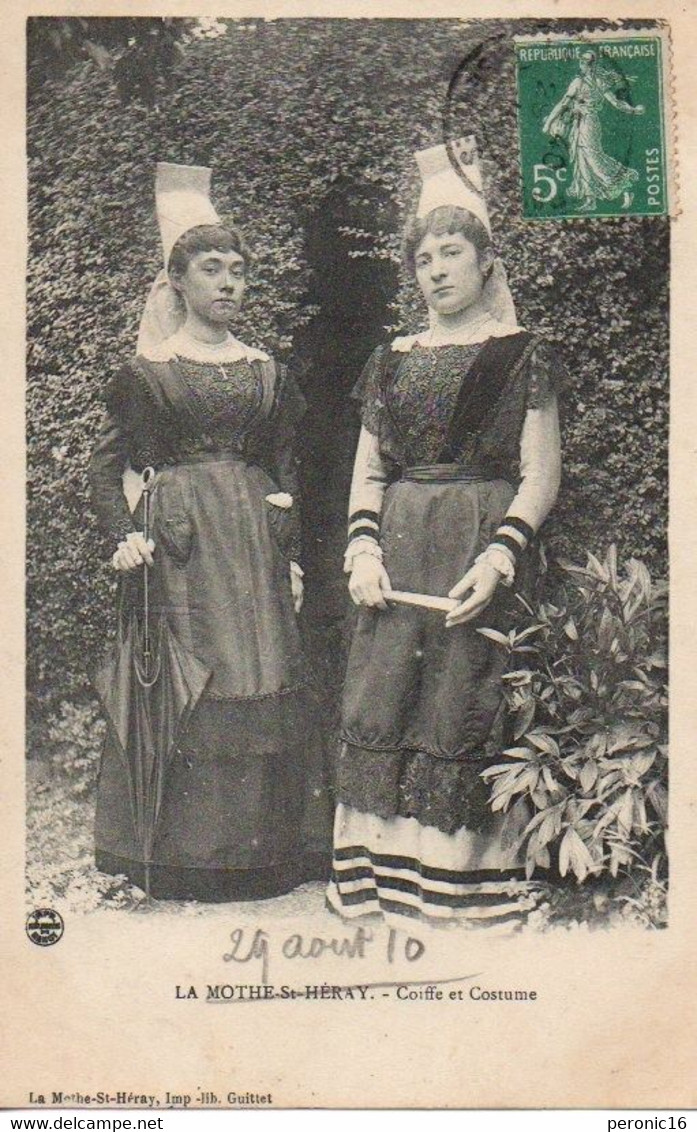 (79) LA MOTHE SAINT HERAY : Coiffe Et Costume  1910 - 1900-1940