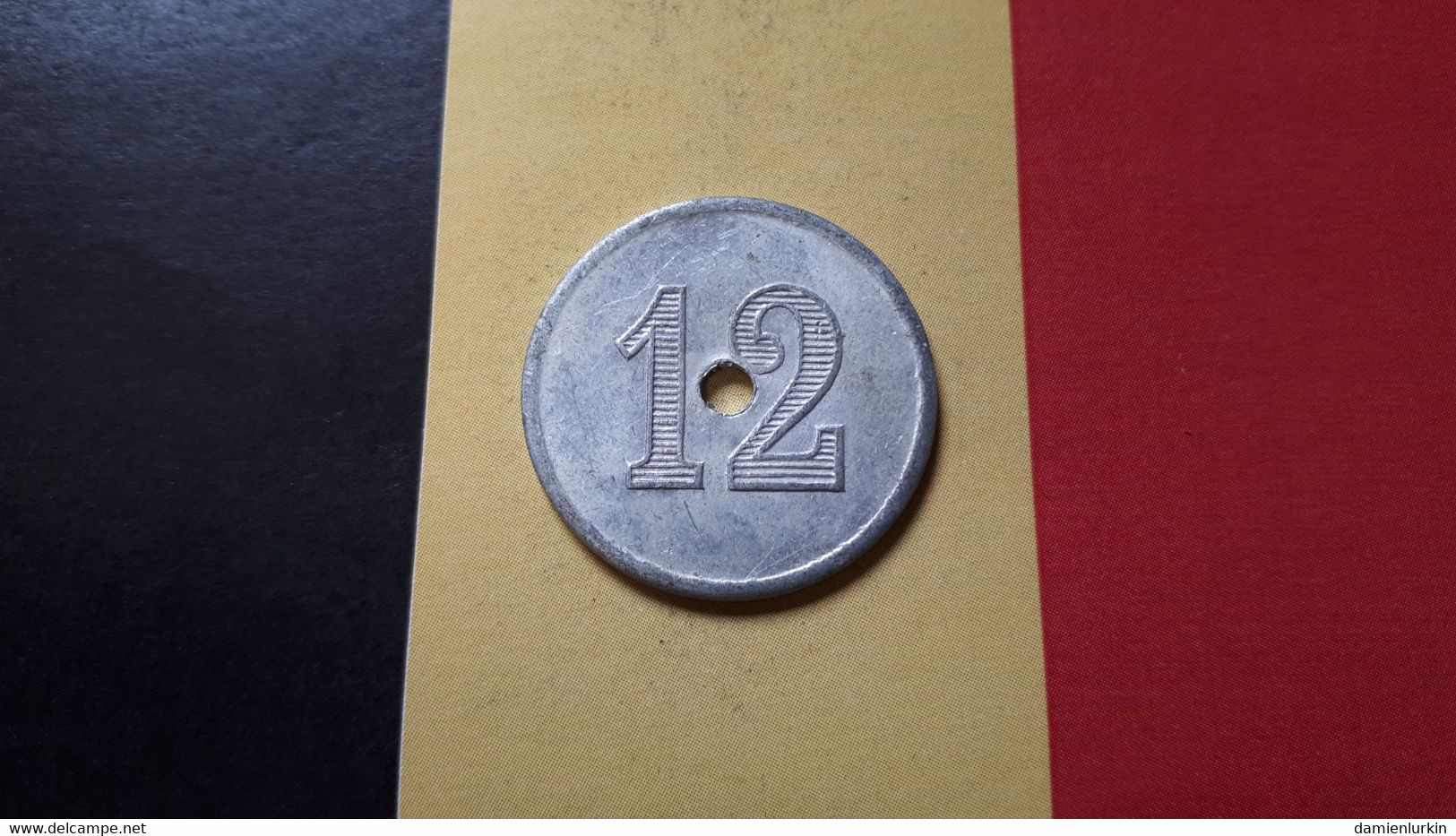 BELGIE GENT 12 VOORUIT 27.5MM ALUMINIUM FRAPPE MEDAILLE - Monedas / De Necesidad