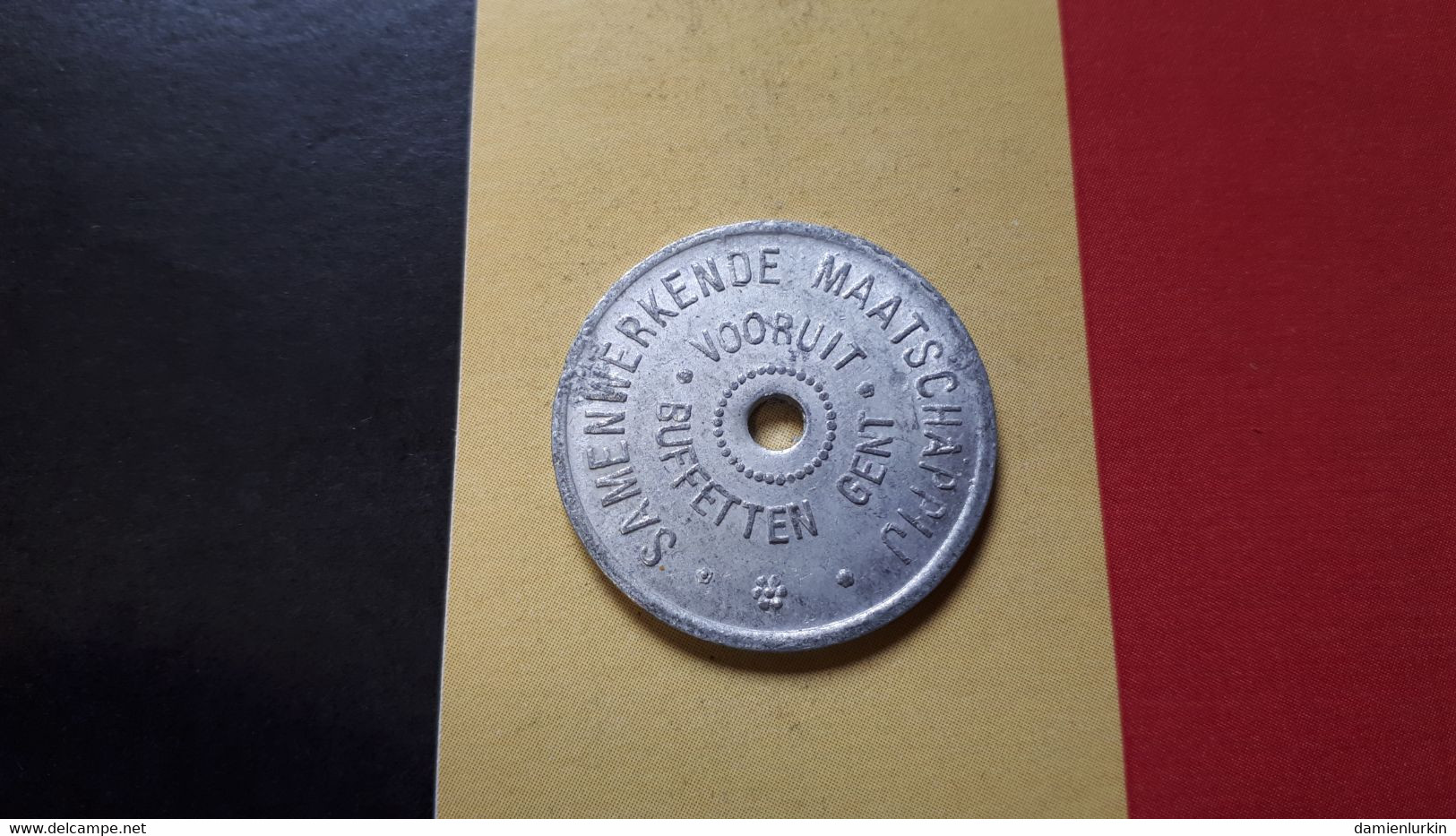 BELGIE GENT 12 VOORUIT 27.5MM ALUMINIUM FRAPPE MEDAILLE - Monétaires / De Nécessité