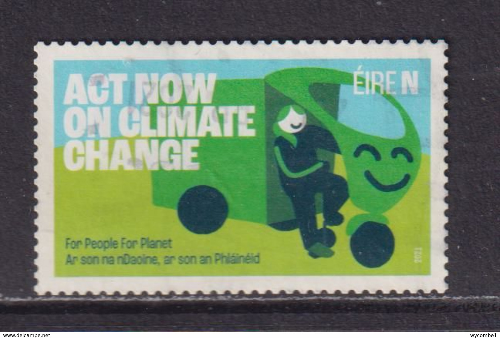 IRELAND - 2021 Climate Change 'N'  Used As Scan - Usados