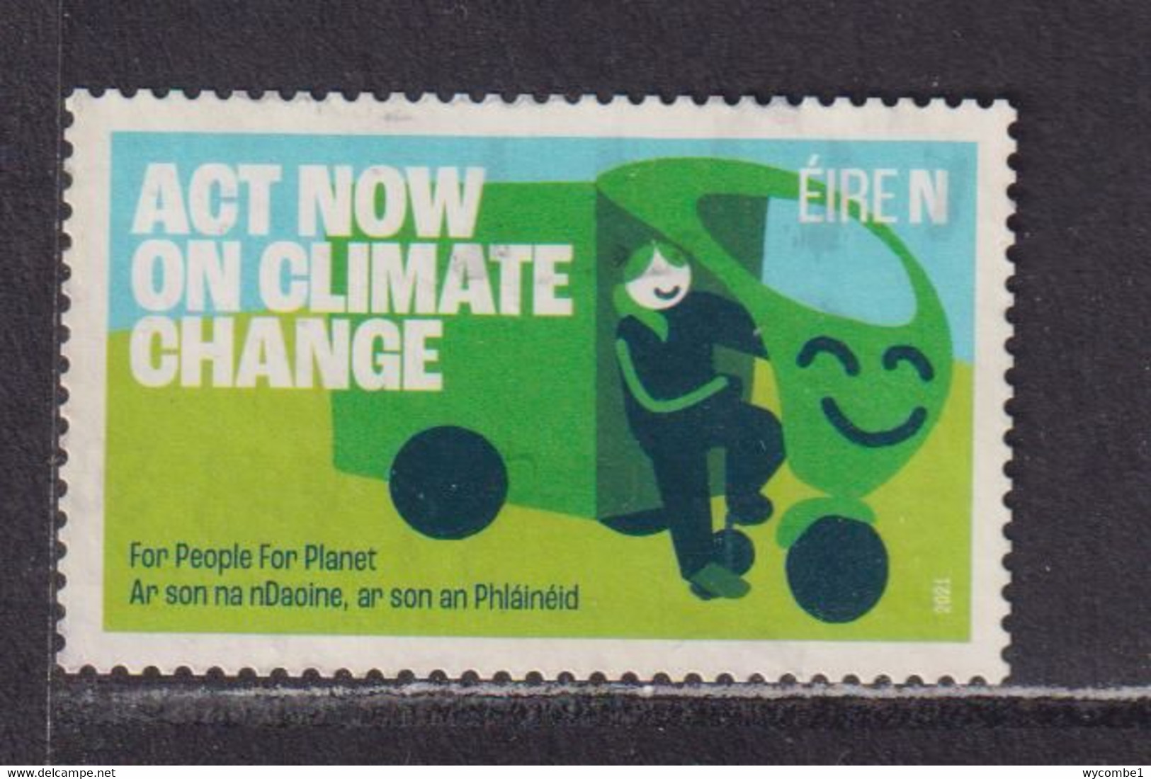 IRELAND - 2021 Climate Change 'N'  Used As Scan - Gebruikt