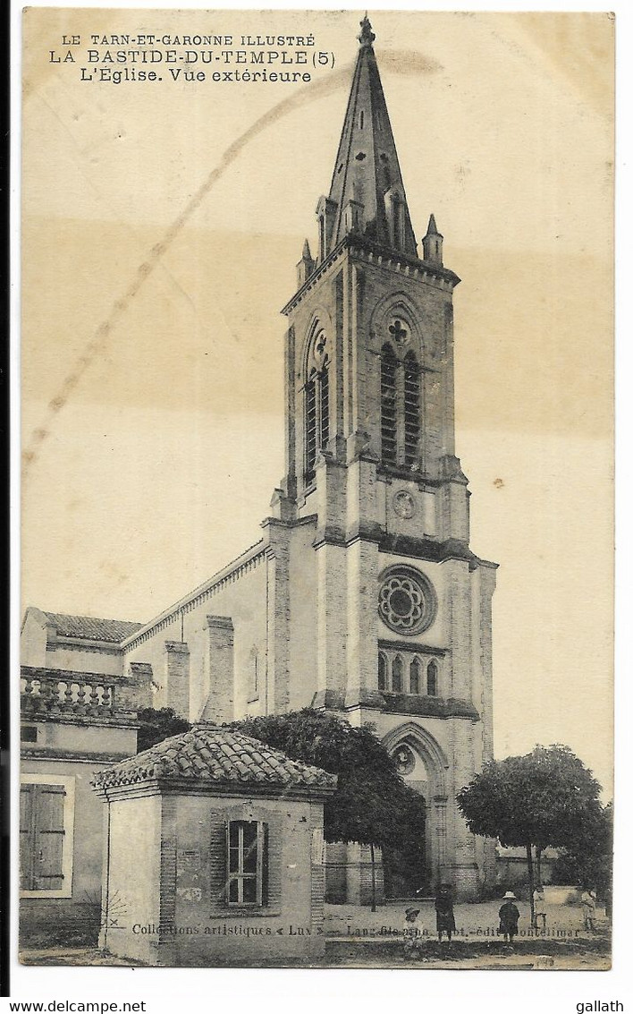 82-LA BASTIDE-DU-TEMPLE- L'Eglise, Vue Extérieure...  Animé - Other & Unclassified