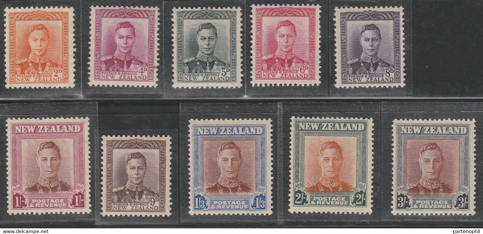 New Zeland 1940 Giorgio VI 285/94 MNH - Neufs