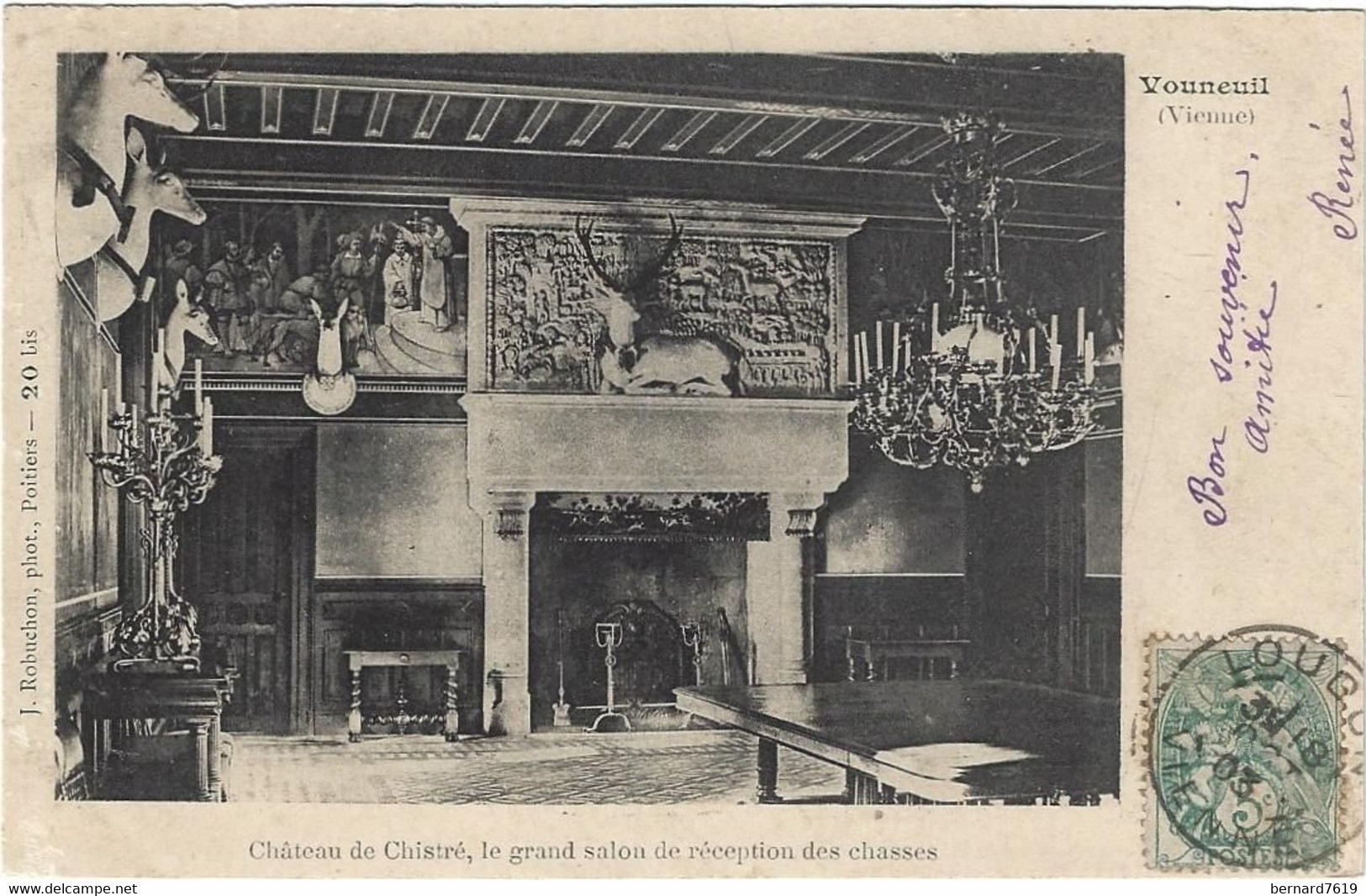 86        Vouneuil Sur Vienne -   Le Chateau De Chistre -  Le Grand Salon Reception Des Chasses - Vouneuil Sur Vienne