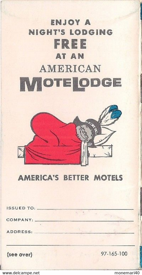 ÉTATS-UNIS - AMECICAN MOTEL LODGES - PRINTEMPS 1965. - Amérique Du Nord