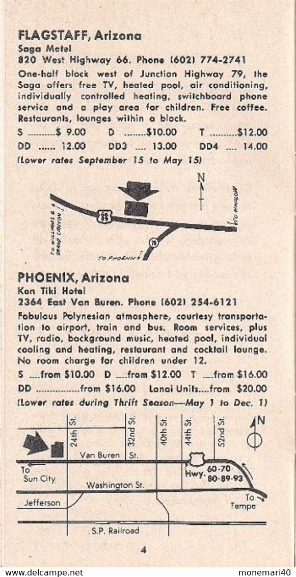 ÉTATS-UNIS - AMECICAN MOTEL LODGES - PRINTEMPS 1965.