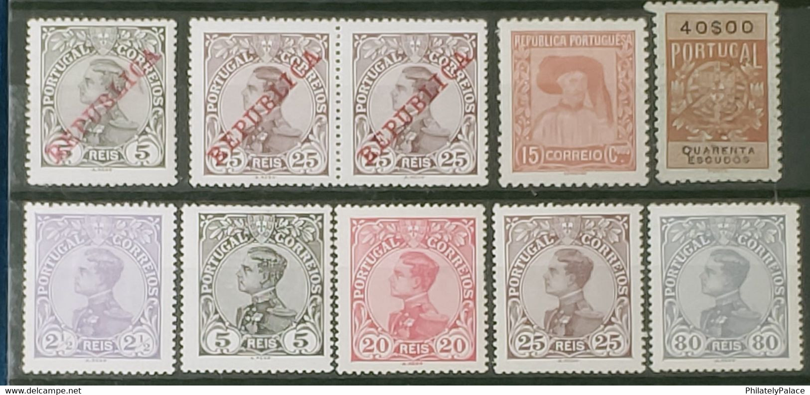 Portugal 1910 King Manual Ll And Others Dom Manuel II - Unused Stamps