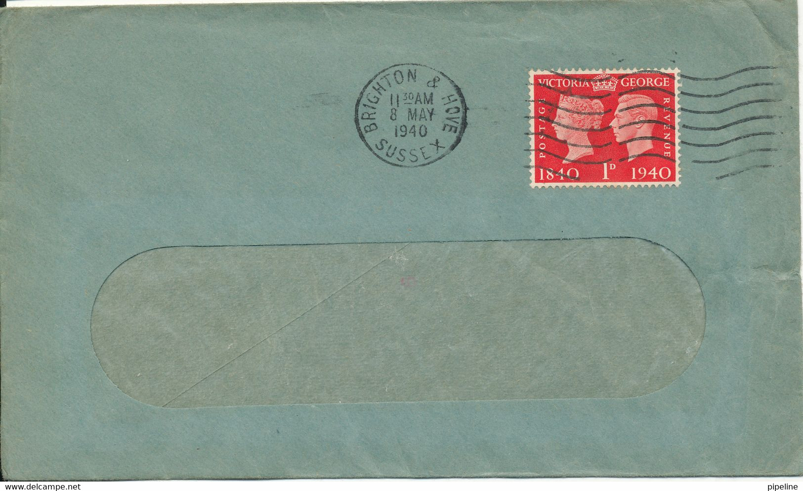 Great Britain Single Franked Cover Brighton & Hove Sussex 8-5-1940 - Briefe U. Dokumente