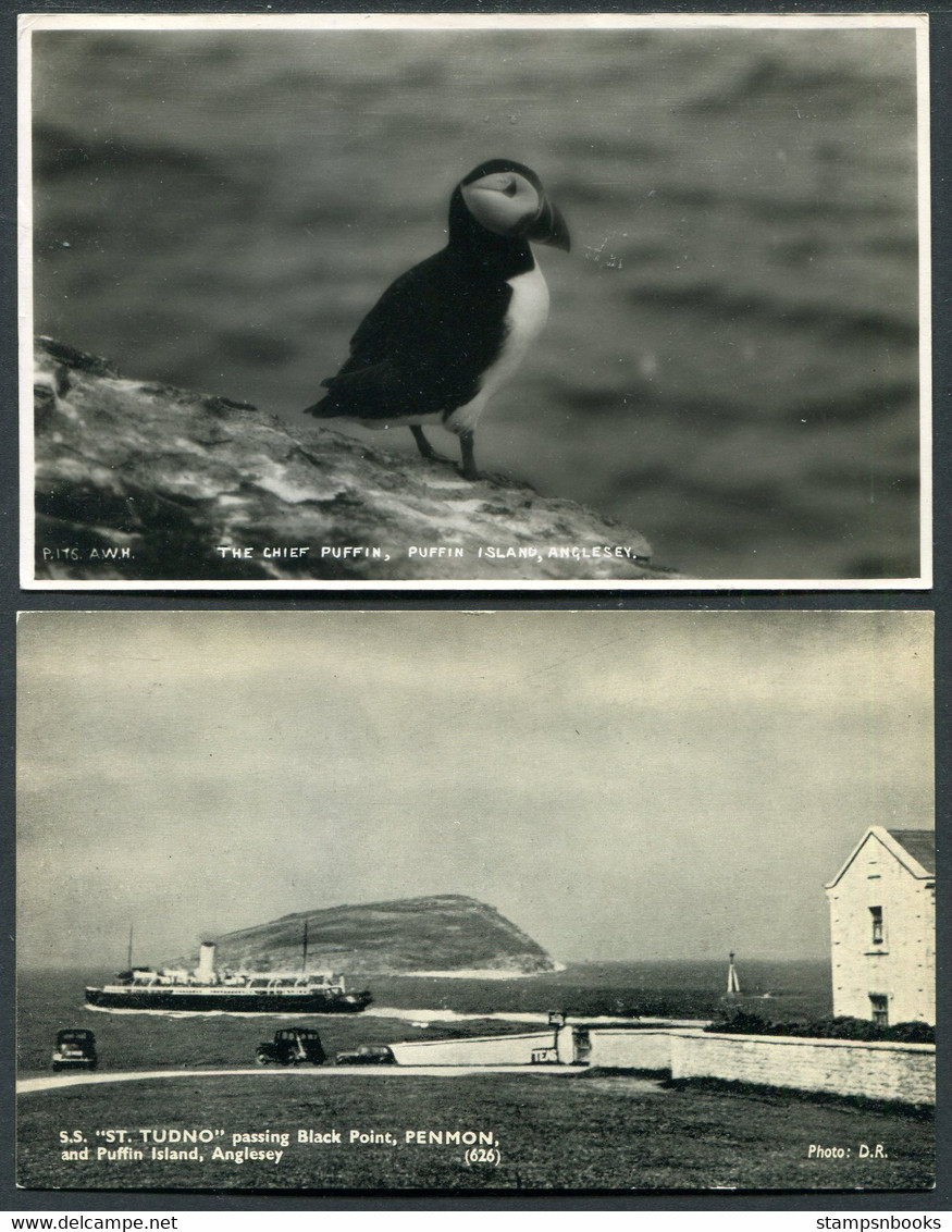 Puffin Island, Anglesey X 3 Postcards - Anglesey