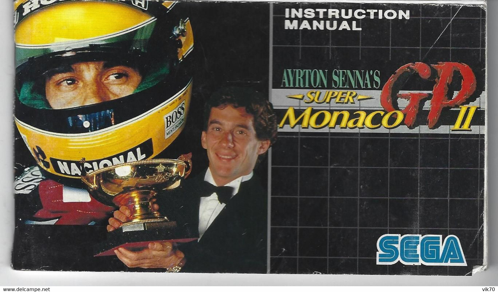 Manuel Megadrive Ayton Senna Super GP II Monaco - Toebehoren