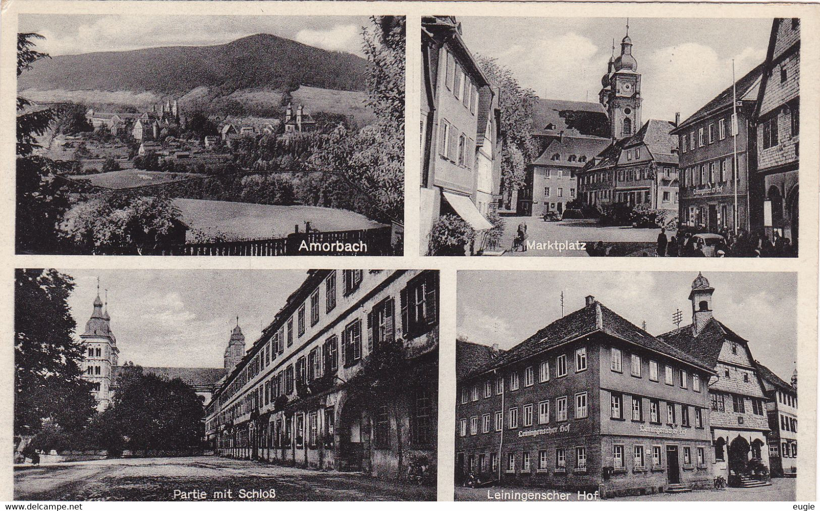 27/ Amorbach I. Odenwald, Gasthaus Z. Leining. Hof, Bes. Franz Etzel - Amorbach