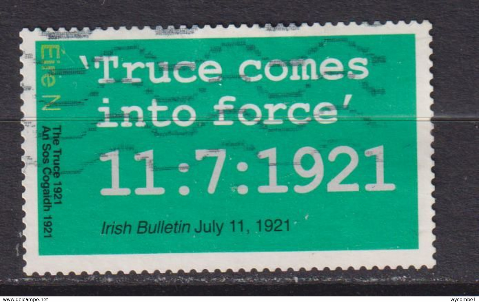 IRELAND - 2021 The Truce 1921 'N'  Used As Scan - Gebruikt