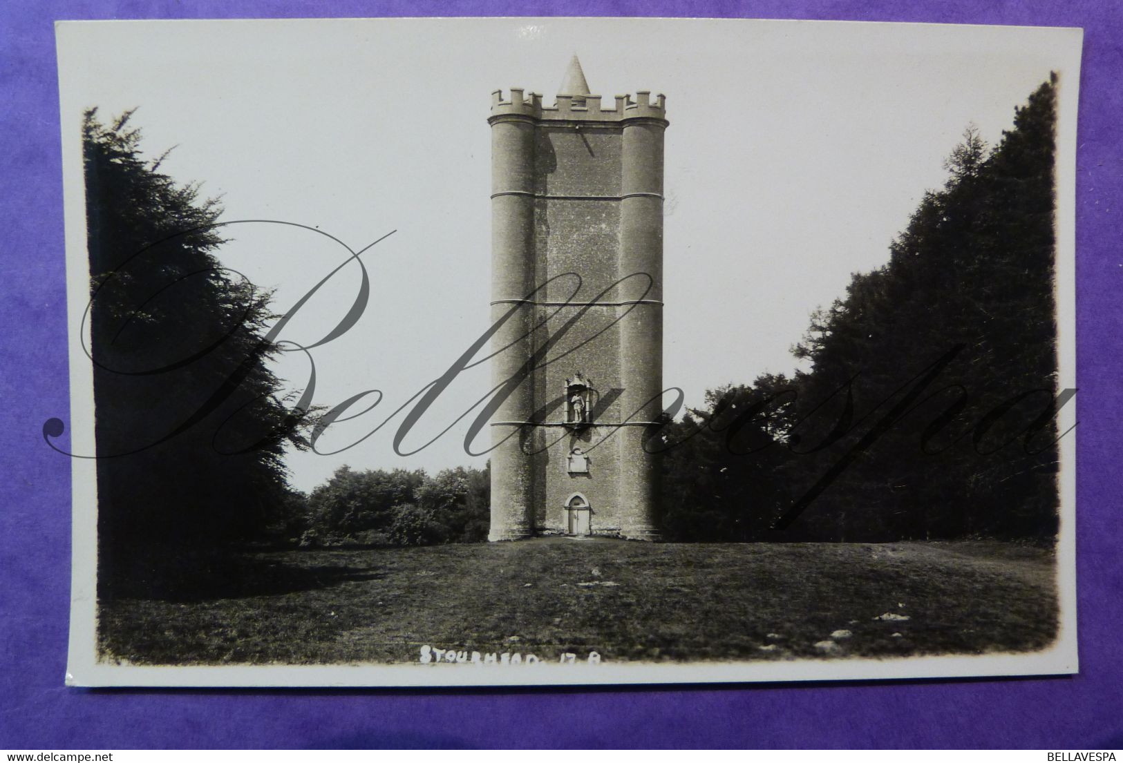 Somerset.  Stourhead Alfred's Stourton Tower. RPPC Carte Photo. Edit. T.I.C. - Autres & Non Classés