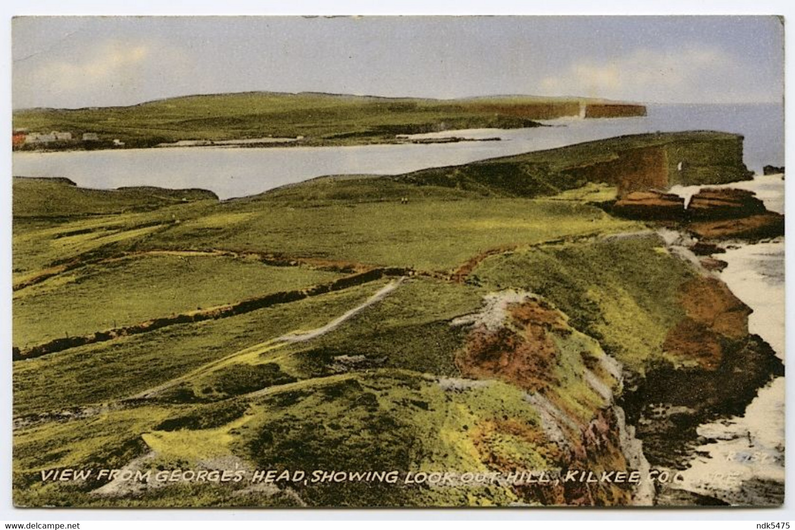 IRELAND : CO. CLARE - KILKEE - VIEW FROM GEORGE'S HEAD, SHOWING LOOK OUT HILL - Clare