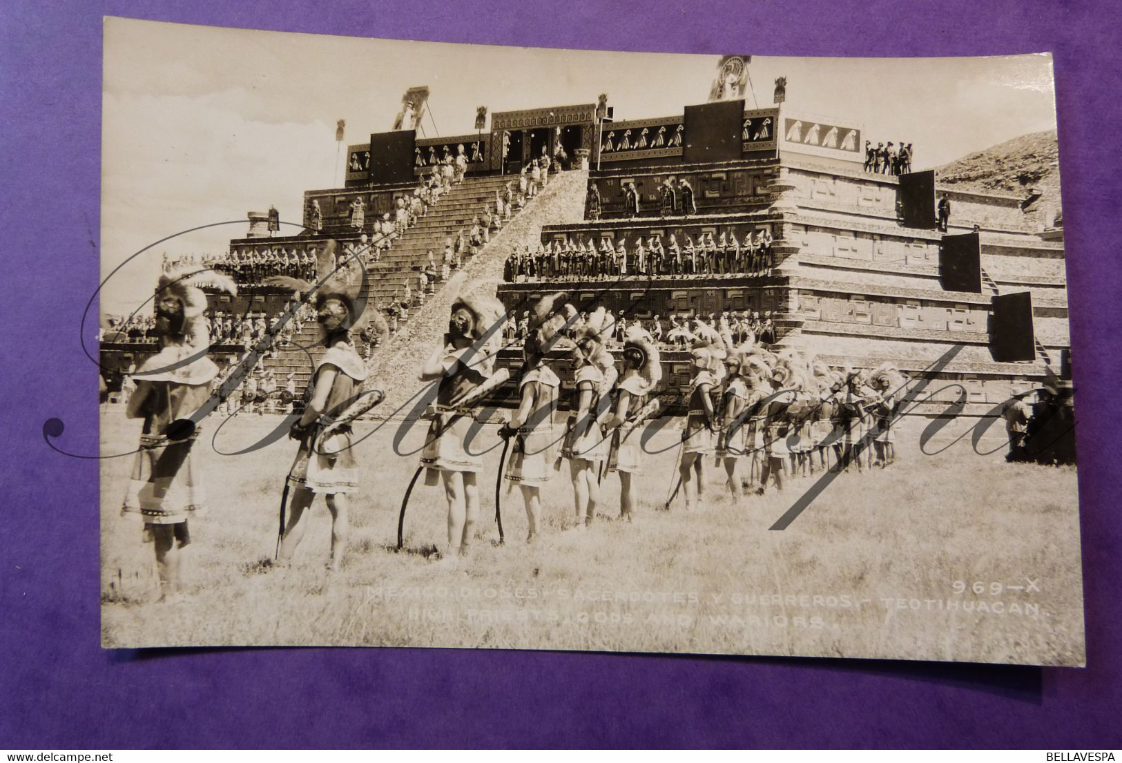 Teotihuacan.Mexico. Sacerootes Y Guerreros High Priest And Wariors Inca  N° 969 X -RPPC Kodak - Mexiko